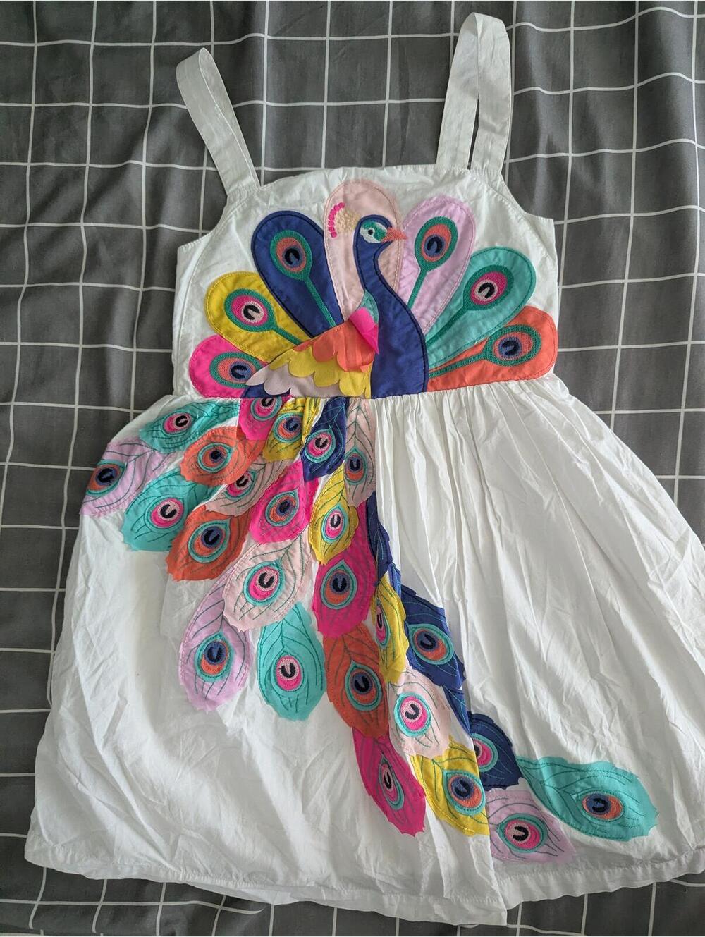 Boden peacock dress